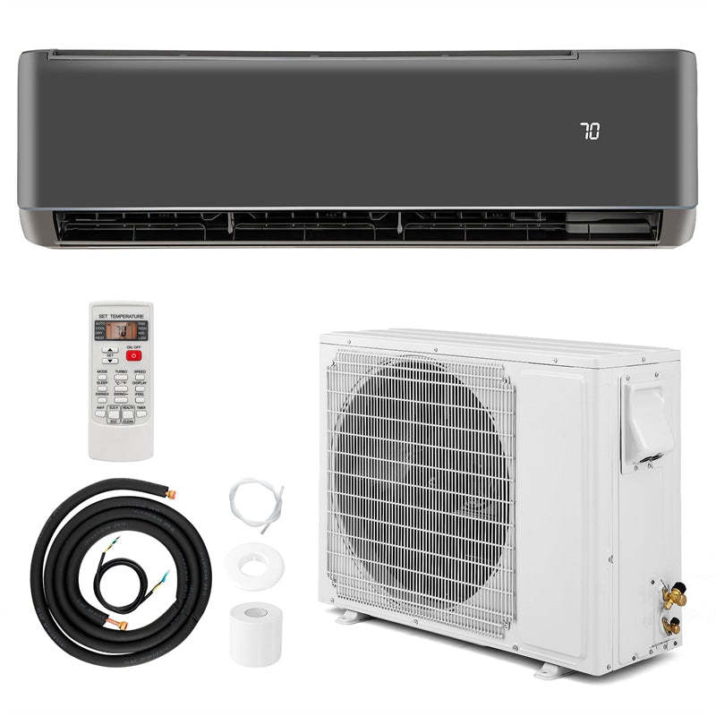 18000 BTU Ductless Mini Split Air Conditioner & Heater, Energy Star Certified 21 SEER2 208-230V Inverter Split AC with Heat Pump for Rooms 1250 Sq.Ft
