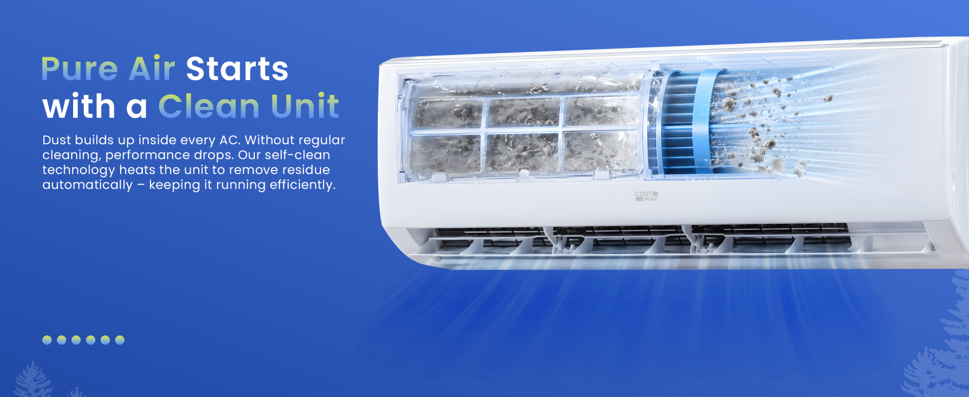 X-Pro 27000 BTU Mini Split AC with Heat Pump, featuring self-clean technology for improved air quality and energy.