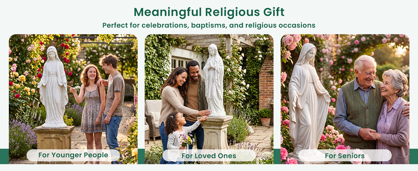 This religious statue makes a meaningful gift for baptisms, celebrations, and special occasions.