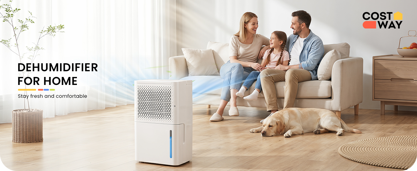 2000 Sq. Ft 32 pint dehumidifier with continuous/drying/auto mode for home.